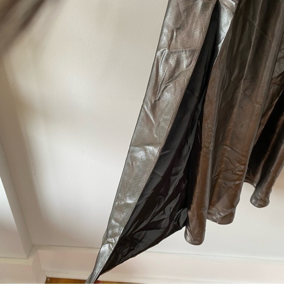 ALLSAINTS Hadley Metallic Slip Midi Dress - Picture 7 of 9